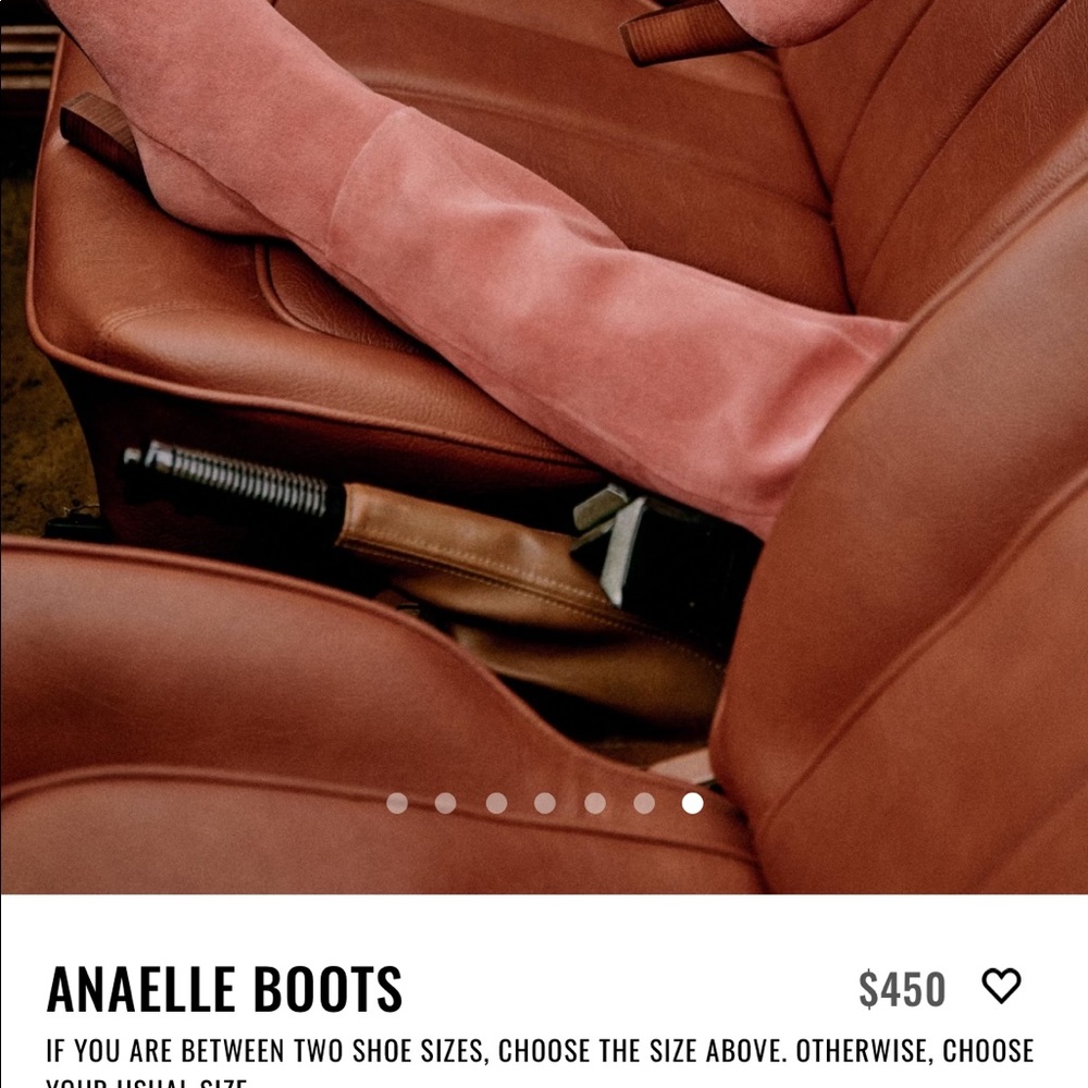 Brand new In box Sezane ANAELLE boots in blush